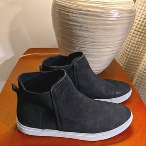 Kenneth Cole black dressy men's leather sneakers